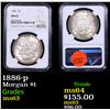 Image 1 : NGC 1886-p Morgan Dollar $1 Graded ms63 By NGC