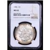 Image 2 : NGC 1886-p Morgan Dollar $1 Graded ms63 By NGC