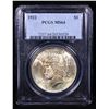 Image 2 : PCGS 1922-p Peace Dollar $1 Graded ms64 By PCGS