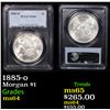 Image 1 : PCGS 1885-o Morgan Dollar $1 Graded ms64 By PCGS