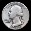 Image 2 : 1943-s Washington Quarter FS-101 DDO 25c Graded f15 By SEGS