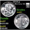 Image 1 : 1944-p Mercury Dime 10c Graded ms66+ By SEGS