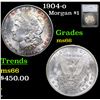 Image 1 : 1904-o Morgan Dollar $1 Graded ms66 By SEGS