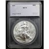 Image 4 : 2014 Silver Eagle Dollar $1 Graded ms70 BY SEGS