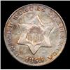 Image 2 : 1853 Three Cent Silver 3cs Graded au55 details By SEGS
