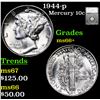 Image 1 : 1944-p Mercury Dime 10c Graded ms66+ By SEGS