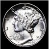 Image 2 : 1944-p Mercury Dime 10c Graded ms66+ By SEGS