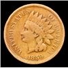 Image 2 : 1859 Indian Cent 1c Grades f+