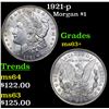 Image 1 : 1921-p Morgan Dollar $1 Grades Select+ Unc