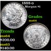 Image 1 : 1888-o Morgan Dollar $1 Grades Choice Unc