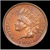 Image 2 : 1901 Indian Cent 1c Grades Choice AU/BU Slider+