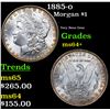 Image 1 : 1885-o Morgan Dollar $1 Grades Choice+ Unc
