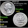 Image 1 : 1932-d Washington Quarter 25c Grades vg+