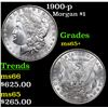 Image 1 : 1900-p Morgan Dollar $1 Grades GEM+ Unc