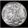 Image 2 : 1944-d Walking Liberty Half Dollar 50c Grades Choice+ Unc