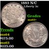 Image 1 : 1883 N/C Liberty Nickel 5c Grades Select+ Unc