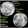 Image 1 : 1923-s Peace Dollar $1 Grades Select+ Unc