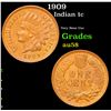 Image 1 : 1909 Indian Cent 1c Grades Choice AU/BU Slider