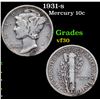 Image 1 : 1931-s Mercury Dime 10c Grades vf++