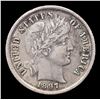 Image 2 : 1897-p Barber Dime 10c Grades xf