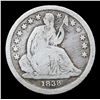 Image 2 : 1838-p Seated Liberty Dime Large Stars 10c Grades f details