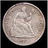 Image 2 : 1861-p Seated Liberty Half Dime 1/2 10c Grades xf Details
