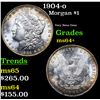 Image 1 : 1904-o Morgan Dollar $1 Grades Choice+ Unc