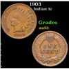 Image 1 : 1903 Indian Cent 1c Grades Select AU