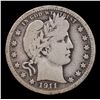 Image 2 : 1911-p Barber Quarter 25c Grades vg+