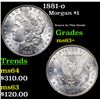 Image 1 : 1881-o Morgan Dollar $1 Grades Select+ Unc