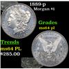 Image 1 : 1889-p Morgan Dollar $1 Grades Choice Unc PL