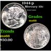 Image 1 : 1944-p Mercury Dime 10c Grades GEM+ Unc