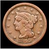 Image 2 : 1849 Braided Hair Large Cent 1c Grades vf+