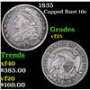 Image 1 : 1835 Capped Bust Dime 10c Grades vf+