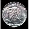 Image 2 : 1943-p Walking Liberty Half Dollar 50c Grades Choice+ Unc