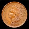 Image 2 : 1901 Indian Cent 1c Grades Choice AU/BU Slider