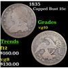 Image 1 : 1835 Capped Bust Quarter 25c Grades vg+