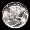 Image 2 : 1945-p Mercury Dime 10c Grades GEM+ Unc