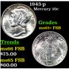 Image 1 : 1943-p Mercury Dime 10c Grades GEM+ FSB