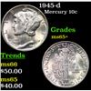 Image 1 : 1945-d Mercury Dime 10c Grades GEM+ Unc