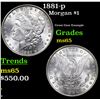 Image 1 : 1881-p Morgan Dollar $1 Grades GEM Unc