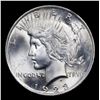 Image 2 : 1923-p Peace Dollar $1 Grades Choice+ Unc