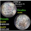 Image 1 : 1886-p Morgan Dollar $1 Grades GEM+ Unc