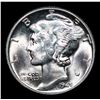 Image 2 : 1945-p Mercury Dime 10c Grades GEM+ Unc