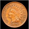 Image 2 : 1901 Indian Cent 1c Grades Choice AU/BU Slider