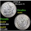 Image 1 : 1921-p Morgan Dollar $1 Grades Select Unc
