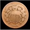 Image 2 : 1864 Large Motto Two Cent Piece 2c Grades vg+