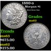 Image 1 : 1880-o Morgan Dollar $1 Grades Select Unc