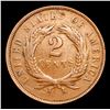 Image 3 : 1865 Two Cent Piece 2c Grades vf++