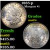 Image 1 : 1885-p Morgan Dollar $1 Grades GEM+ Unc